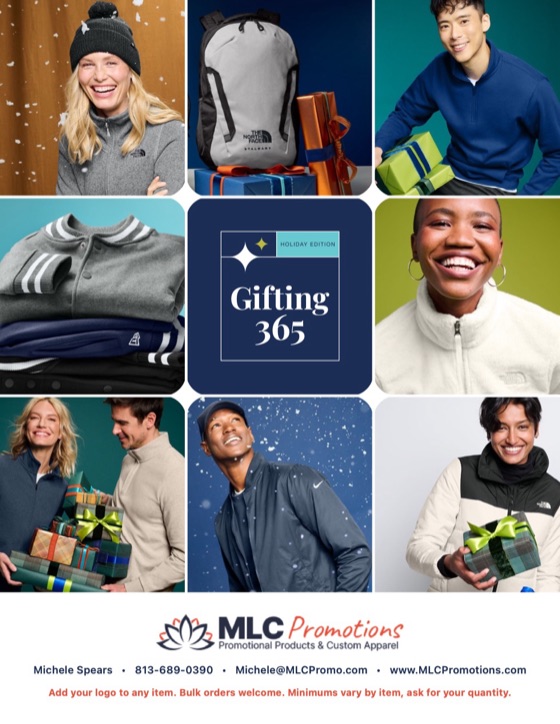 Cover of the MLC Promotions Holiday Apparel Gift Guide 2026